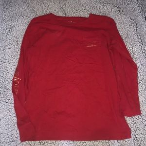 Red long sleeve shirt